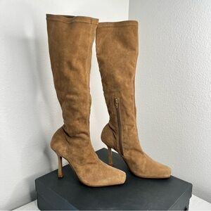 NEW Tony Bianco Hamlet Sicily Stretch Kid Suede Tall Boots Size 6.5 Quiet Luxury